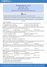 Đề thi giữa kì Hóa 10 Chân trời sáng tạo - Đề số 8